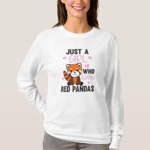 Red Pandas Girl Love Red Panda Kawaii Cute Animals T-Shirt