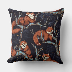Red Pandas in Trees Cushion