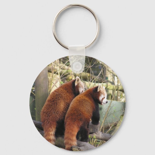 Red Pandas Keychain (Front)