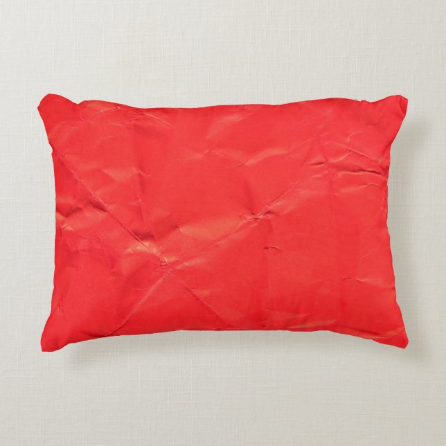 Red paper abstract texture backgroundabstract, age decorative cushion (Front)