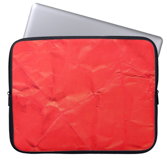 Red paper abstract texture backgroundabstract, age laptop sleeve (Front)