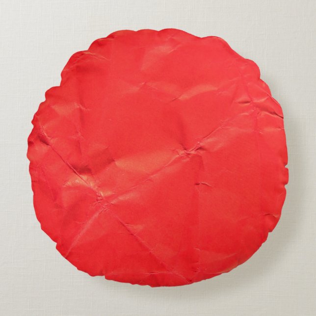 Red paper abstract texture backgroundabstract, age round cushion (Front)