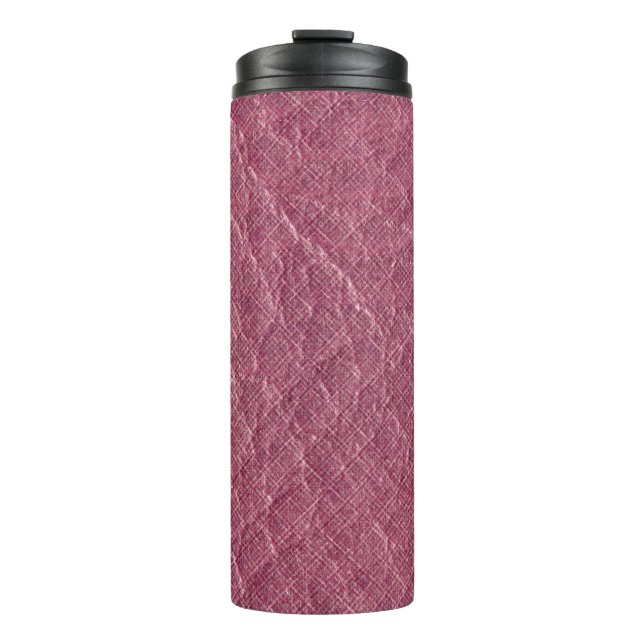 Red paper texture, dark backgroundabstract thermal tumbler (Front)