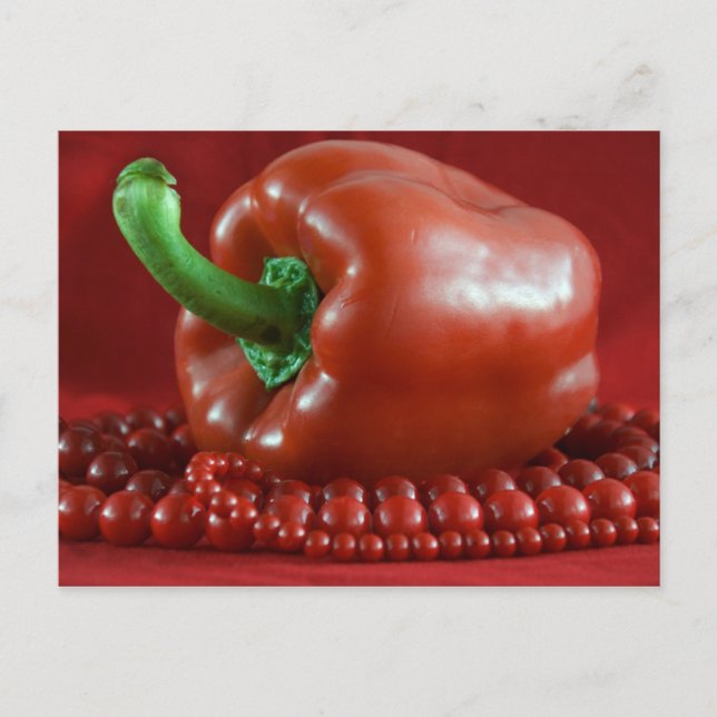 red paprika&beads_2 postcard (Front)