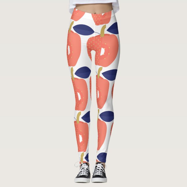Red Paprika: Spice Inspired Seamless. Leggings (Front)