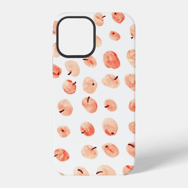 Red paradise apples pattern iPhone case (Back)