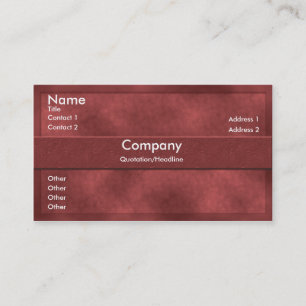 Red Parchment Business Card