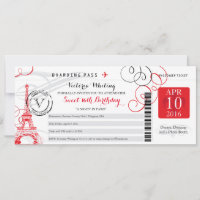 Red Paris Eiffel Tower | Sweet 16 Birthday