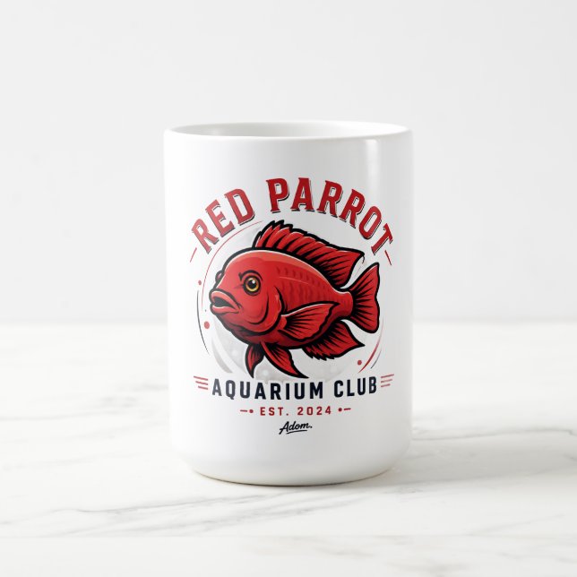 Red Parrot Fish T-Shirt Coffee Mug (Center)