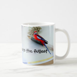 Red Parrot on a Mug
