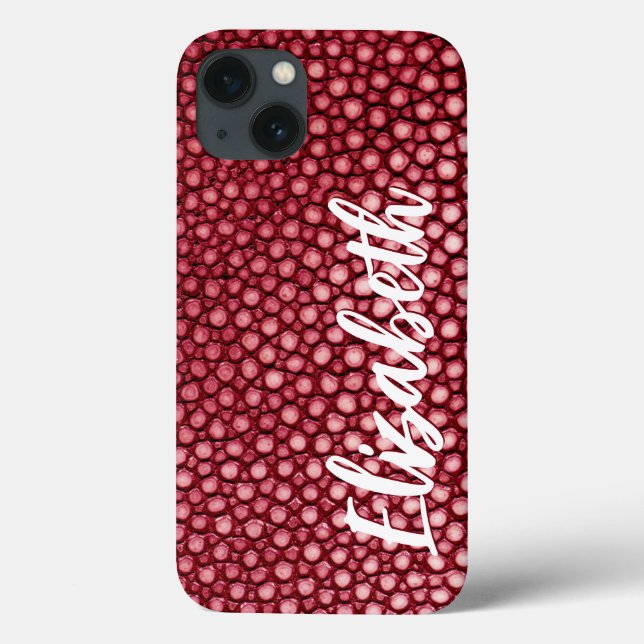 Red Pattern Case-Mate iPhone Case (Back)