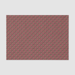 Red Patterned Acorn Tissue Paper