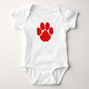 Red Paw Baby Bodysuit
