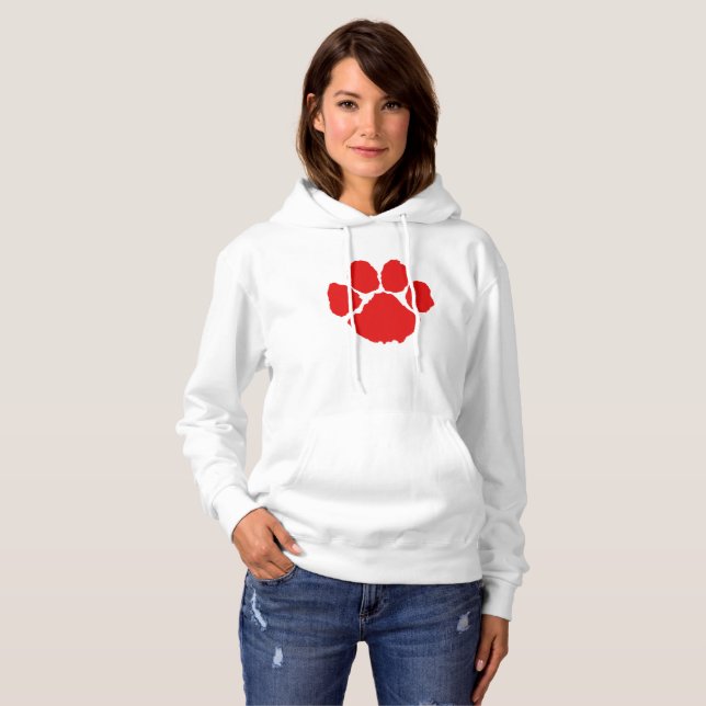 Red Paw       Hoodie (Front Full)