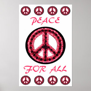 red  peace for all poster