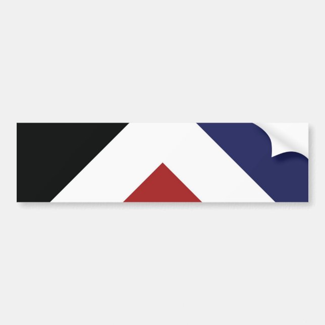 Red Peak Flag Bumper Sticker (Front)