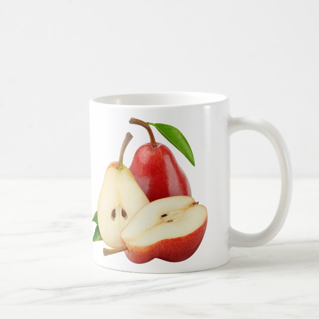 Red pears coffee mug (Right)