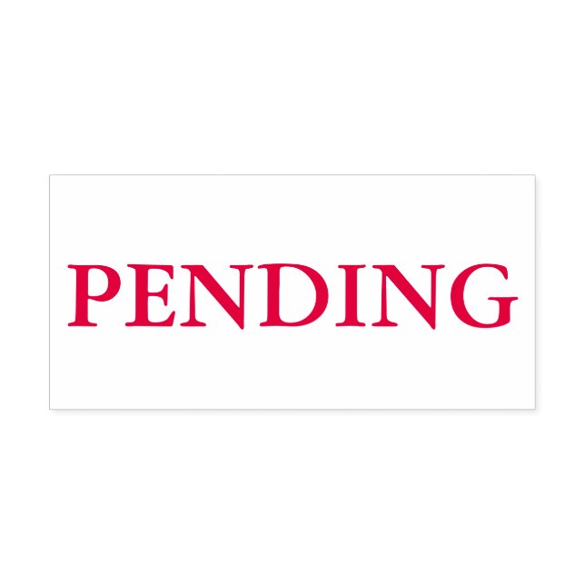 Red Pending Self-inking Stamp (Design)