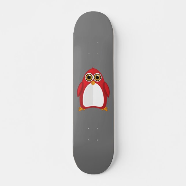 Red Penguin Skateboard (Front)