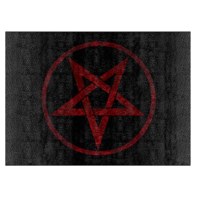 Red pentagram cutting board (Front)