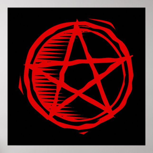 Red Pentagram Poster (Front)