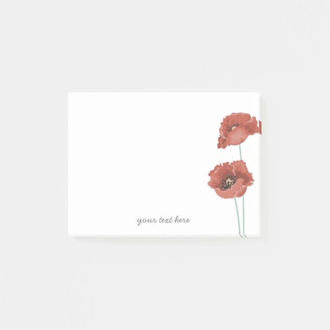 Red Peonies Notes (Front)