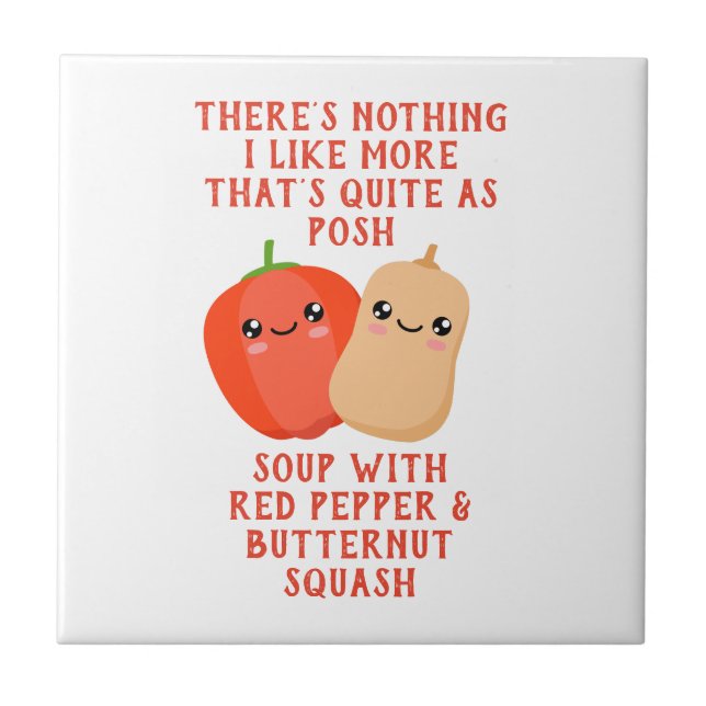 red pepper and butternut squash soup tile (Front)
