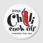 Red Pepper Chilli Cook Off Contest Magnet<br><div class="desc">It's the Annual Chilli Cook Off and this is perfect for your team. Customise the text to add the year and your team name (or competition name or Chilli Champ!) This design is on many other products perfect for the yearly event!</div>