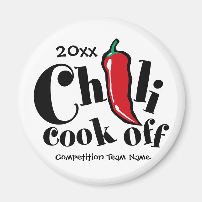Red Pepper Chilli Cook Off Contest Magnet (Front)