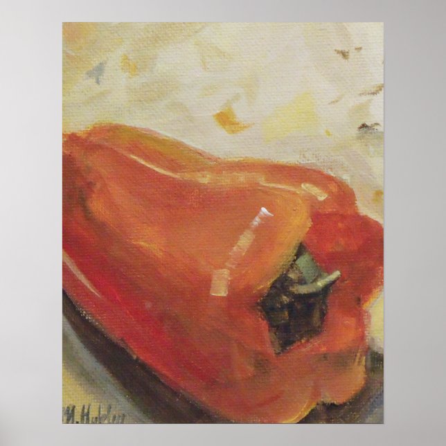 Red Pepper Chilli Kitchen Recipe Poster (Front)