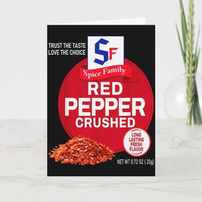 Red Pepper Crushed Halloween Sce Costume Group Mat Card (Front)