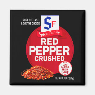 Red Pepper Crushed Halloween Sce Costume Group Mat Magnet