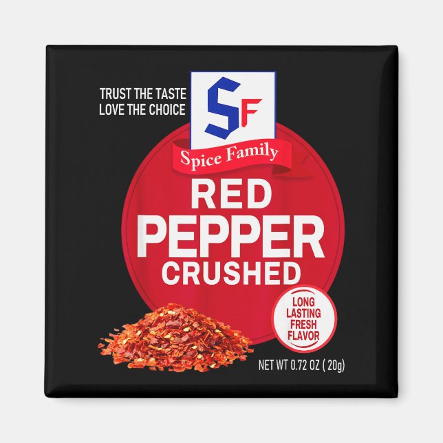 Red Pepper Crushed Halloween Sce Costume Group Mat Magnet (Front)