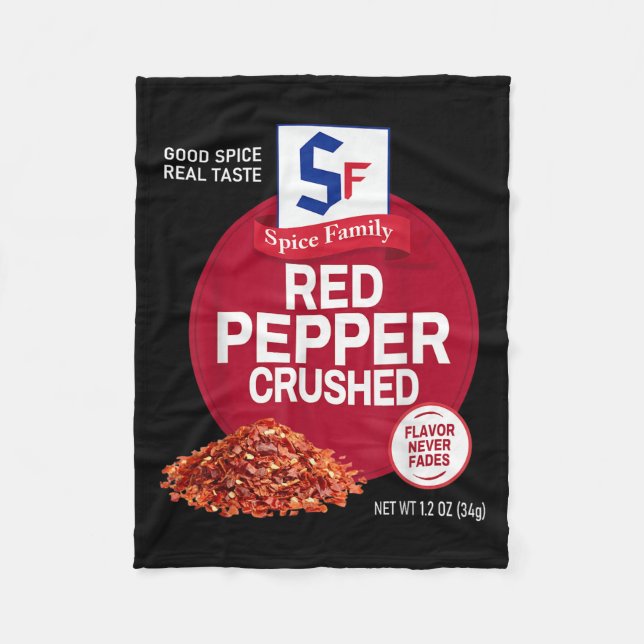 Red Pepper Crushed Sce Group Family Matching Hallo Fleece Blanket (Front)