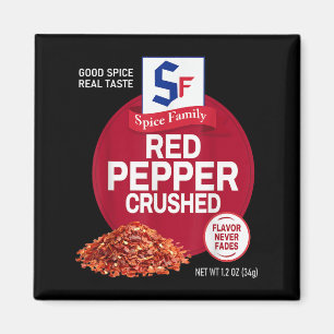 Red Pepper Crushed Sce Group Family Matching Hallo Magnet