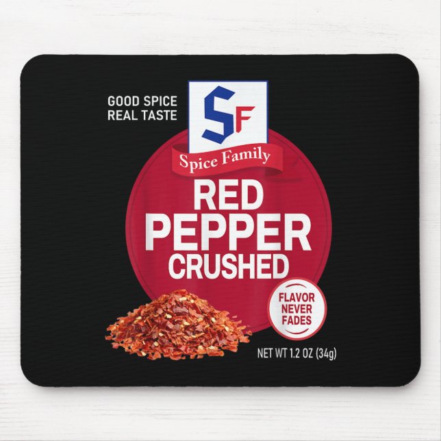 Red Pepper Crushed Sce Group Family Matching Hallo Mouse Mat (Front)