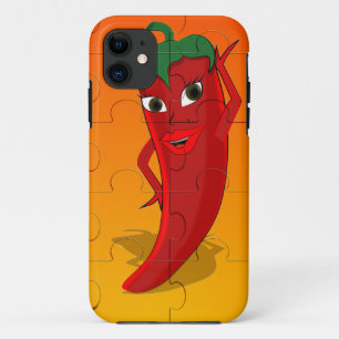 Red Pepper Diva Jigsaw Puzzle iPhone 11 Case