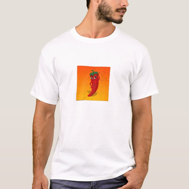 Red Pepper Diva Jigsaw Puzzle T-Shirt (Front)