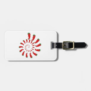 Red Pepper Diva Spiral Luggage Tag