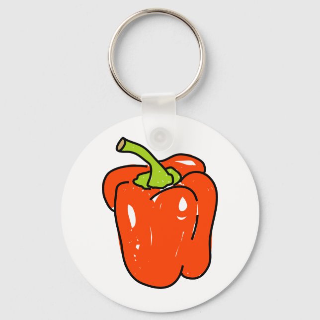 Red Pepper Key Ring (Front)
