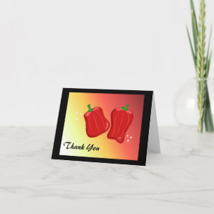 Red Pepper Thank You Card