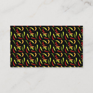 Red Peppers Cinco de Mayo Mexican Hot Spicy Food Business Card