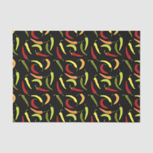 Red Peppers Cinco de Mayo Mexican Hot Spicy Food Tissue Paper