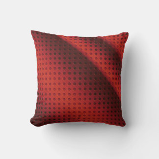 Red Perforated plate patterned Throw Pillow