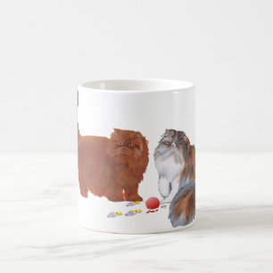 Red Persian and Calico Persian w/Ornament Coffee Mug