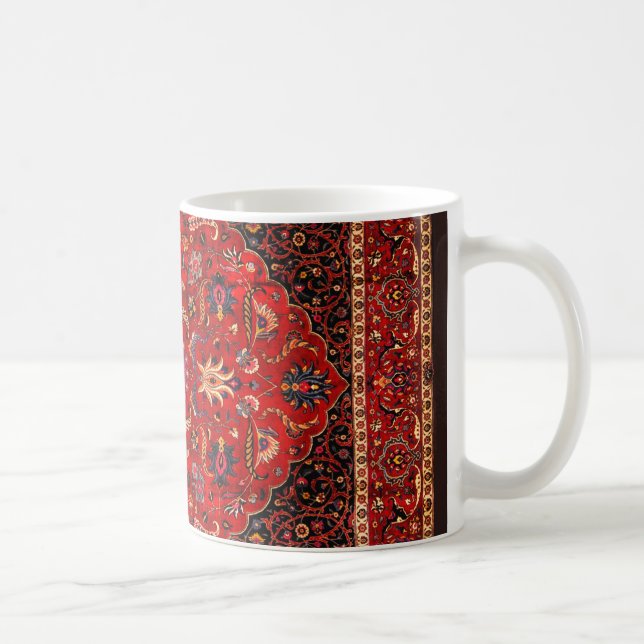 Red Persian Rug from Mashhad Coffee Mug (Right)