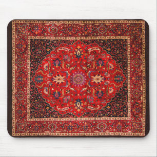 Red Persian Rug from Mashhad Mouse Mat