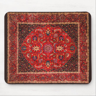 Red Persian Rug from Mashhad Mouse Mat