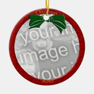 Red Personalise Photo Ornament