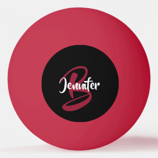 Red Personalised Ping Pong Ball